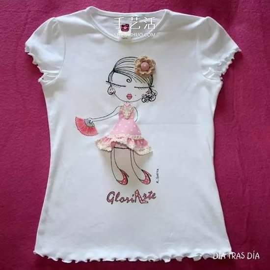 媽媽在女兒衣服上的創(chuàng)意畫 小伙伴們都羨慕！ -  rpnrmr.com
