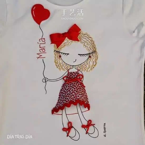 媽媽在女兒衣服上的創(chuàng)意畫 小伙伴們都羨慕！ -  rpnrmr.com