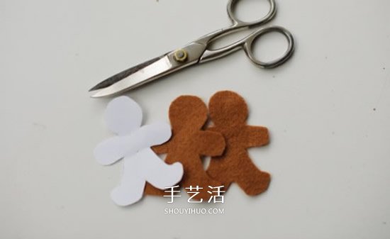 不織布姜餅人手工制作 布藝DIY姜餅人小掛件 -  rpnrmr.com