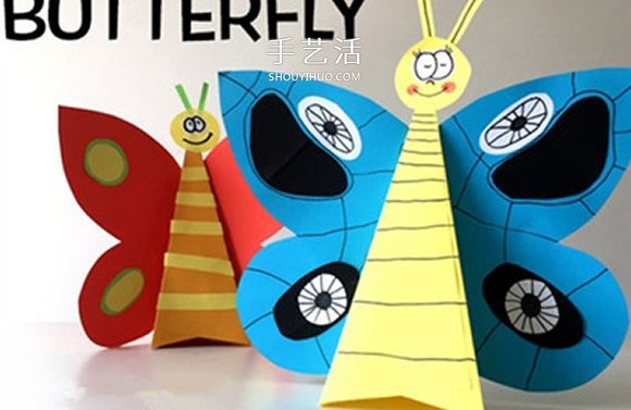 幼兒園春天手工制作 用卡紙做美麗的立體蝴蝶 -  rpnrmr.com