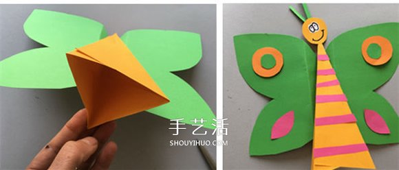 幼兒園春天手工制作 用卡紙做美麗的立體蝴蝶 -  rpnrmr.com