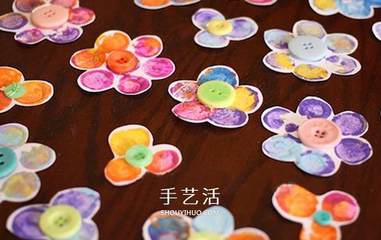 用紅酒瓶塞畫花 可愛紙花裝飾品手工制作方法 -  rpnrmr.com