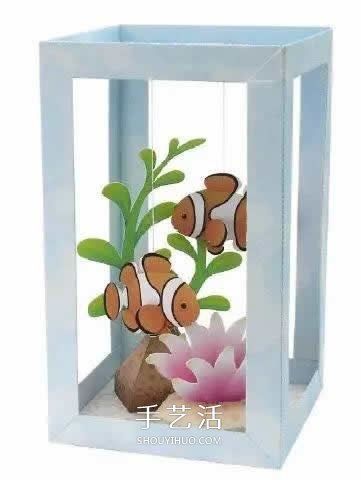 自制玩具水族箱的方法 兒童手工做魚缸的教程 -  rpnrmr.com