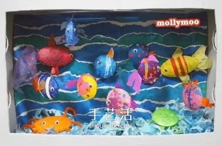 自制玩具水族箱的方法 兒童手工做魚缸的教程 -  rpnrmr.com