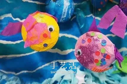 自制玩具水族箱的方法 兒童手工做魚缸的教程 -  rpnrmr.com
