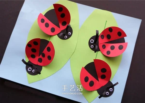 幼兒園卡紙手工制作七星瓢蟲的方法圖解 -  rpnrmr.com