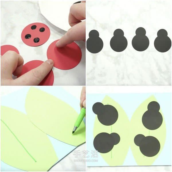 幼兒園卡紙手工制作七星瓢蟲的方法圖解 -  rpnrmr.com