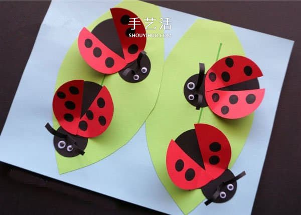 幼兒園卡紙手工制作七星瓢蟲的方法圖解 -  rpnrmr.com