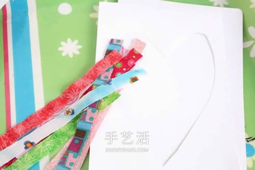 彩色膠帶紙手工制作漂亮愛心卡片的方法 -  rpnrmr.com