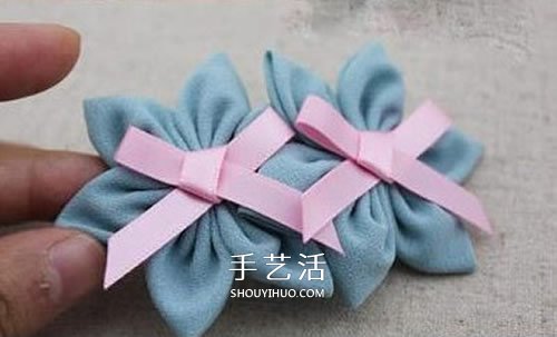 雪紡布手工制作小清新蝴蝶結(jié)花朵飾品圖解 -  rpnrmr.com
