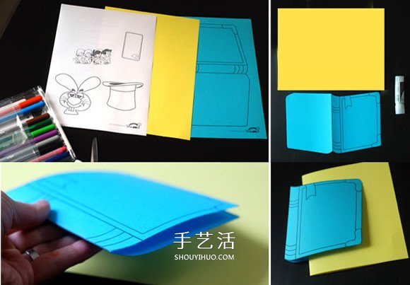 有創(chuàng)意的卡通賀卡手工制作 偽裝成一本書！ -  rpnrmr.com