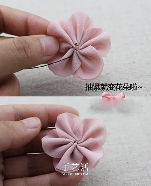 雪紡布花的制作方法 自制雪紡布花朵發(fā)夾 -  rpnrmr.com