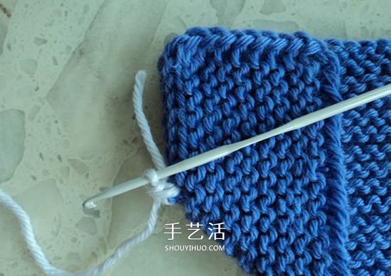 兩種毛線搭配 手工編織漂亮地板鞋的織法圖解 -  rpnrmr.com