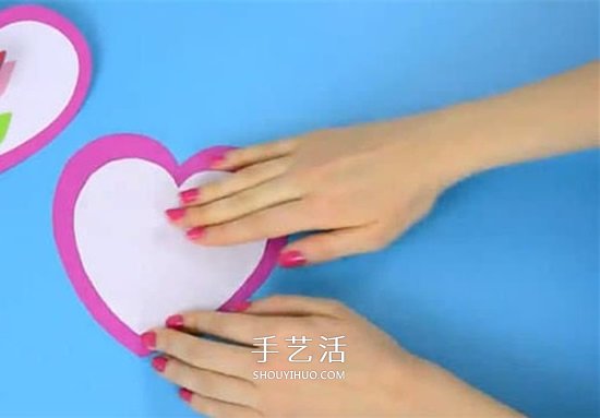 兒童手工制作母親節(jié)郁金香愛心卡片的方法 -  rpnrmr.com
