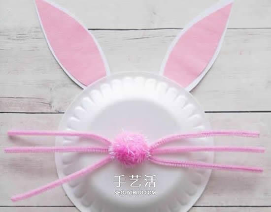 幼兒園手工做小白兔 用紙盤制作兔子的方法 -  rpnrmr.com