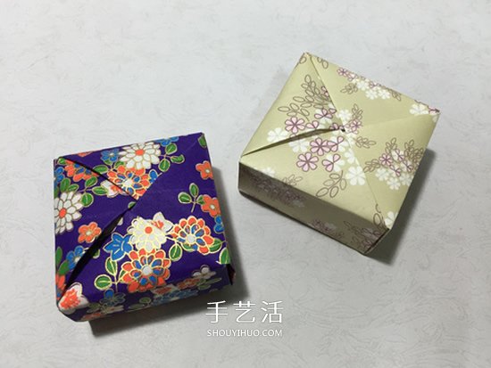 一張紙折方形禮盒圖解 簡易好用禮盒的折法 -  rpnrmr.com