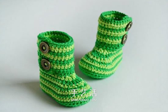 給腳踝也提供保暖！簡(jiǎn)潔好看寶寶毛線鞋織法 -  rpnrmr.com