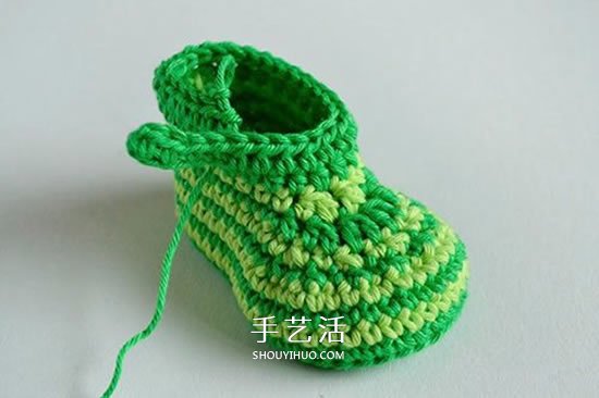 給腳踝也提供保暖！簡(jiǎn)潔好看寶寶毛線鞋織法 -  rpnrmr.com
