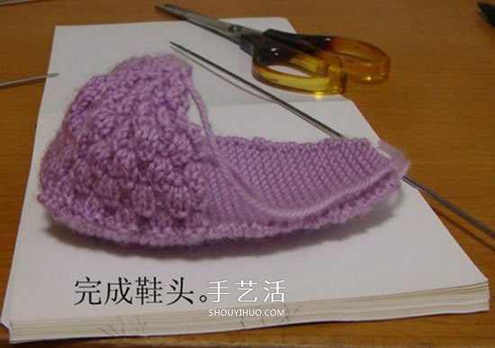 高鞋筒寶寶鞋子的織法 棒針編織嬰兒保暖毛線鞋 -  rpnrmr.com