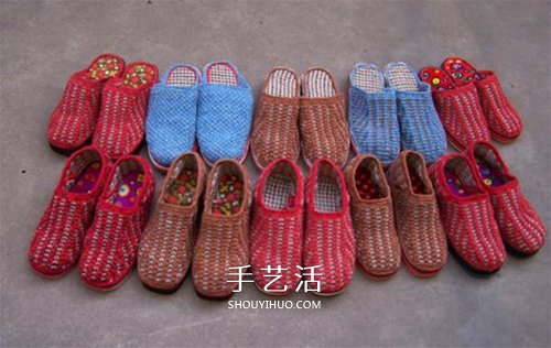用棒針平針手工編織保暖拖鞋的方法圖解 -  rpnrmr.com