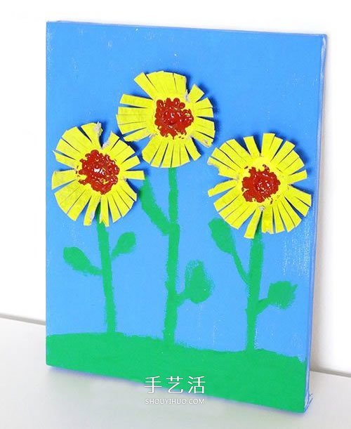 幼兒園重陽節(jié)小手工 用雞蛋托制作菊花貼畫 -  rpnrmr.com