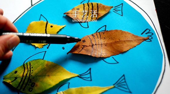 不用換水不用喂食！樹葉貼畫可愛魚缸的方法 -  rpnrmr.com