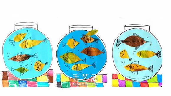 不用換水不用喂食！樹葉貼畫可愛魚缸的方法 -  rpnrmr.com