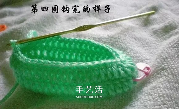 用鉤織編織簡單又漂亮嬰兒鞋的方法步驟圖 -  rpnrmr.com