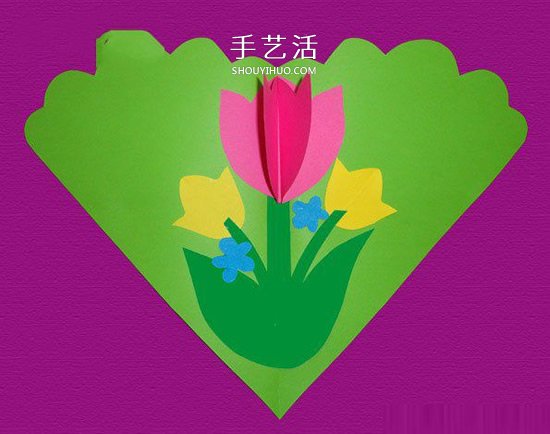美麗郁金香送媽媽！母親節(jié)郁金香愛心卡片DIY -  rpnrmr.com