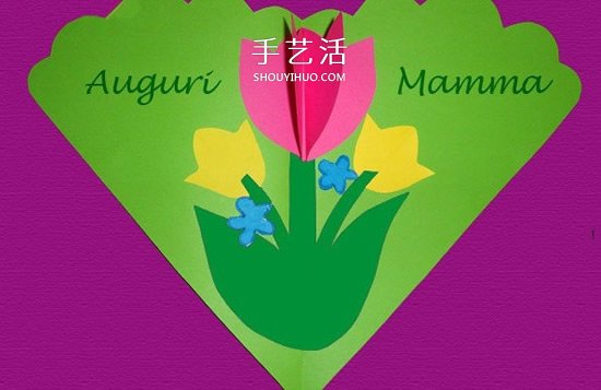 美麗郁金香送媽媽！母親節(jié)郁金香愛心卡片DIY -  rpnrmr.com