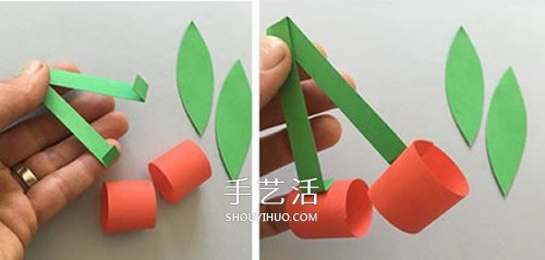 用卡紙手工制作立體櫻桃 想吃的小朋友學(xué)起來 -  rpnrmr.com