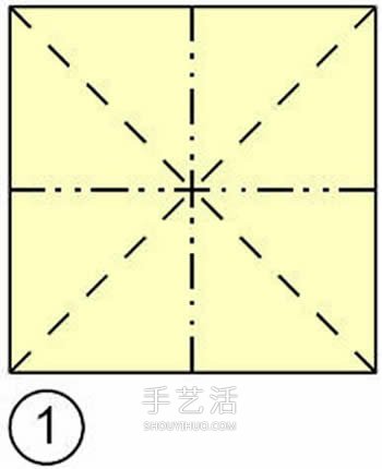 手工折四角收納盒的折法 漂亮垃圾盒折疊圖解 -  rpnrmr.com