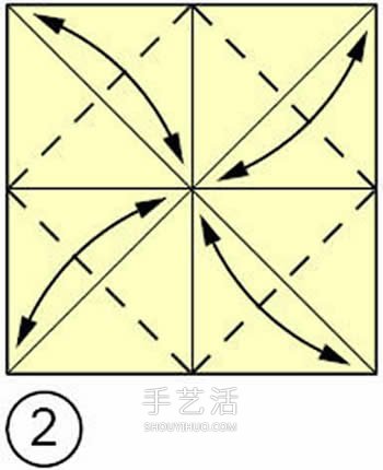 手工折四角收納盒的折法 漂亮垃圾盒折疊圖解 -  rpnrmr.com