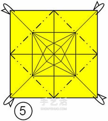 手工折四角收納盒的折法 漂亮垃圾盒折疊圖解 -  rpnrmr.com