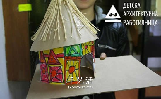 幼兒園手工小房子做法 自制圓形尖頂房子教程 -  rpnrmr.com