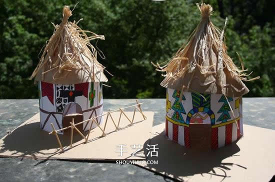 幼兒園手工小房子做法 自制圓形尖頂房子教程 -  rpnrmr.com