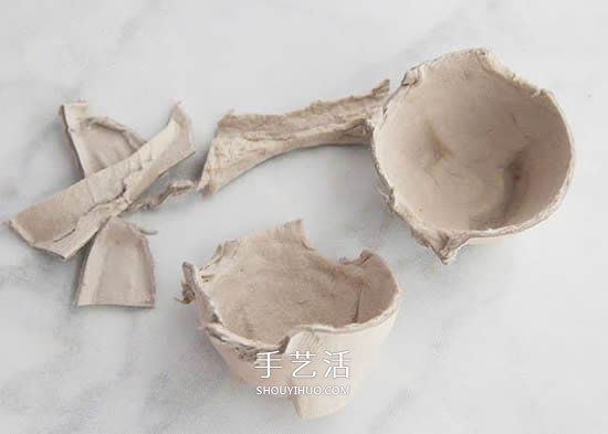 雞蛋托環(huán)保小制作 做一個可愛的兔子收納盒 -  rpnrmr.com