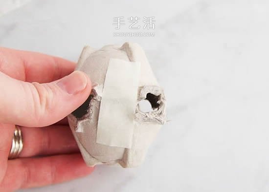 雞蛋托環(huán)保小制作 做一個可愛的兔子收納盒 -  rpnrmr.com