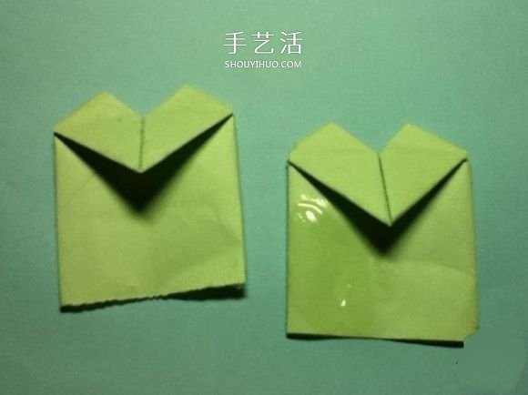 折疊四個愛心 組合成代表幸運的四葉草圖解 -  rpnrmr.com
