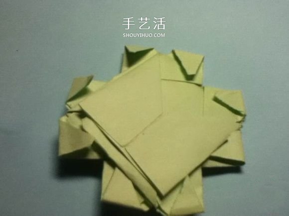 折疊四個愛心 組合成代表幸運的四葉草圖解 -  rpnrmr.com