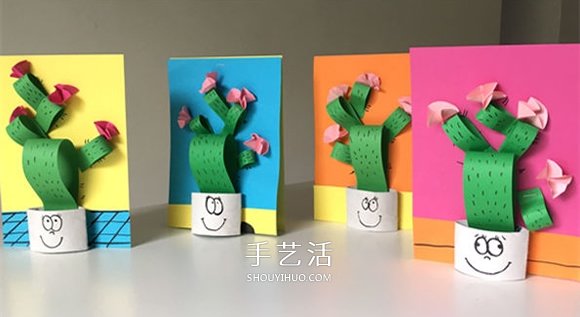 致敬頑強的仙人掌！用卷紙芯做仙人掌粘貼畫 -  rpnrmr.com