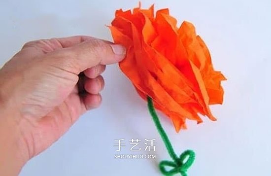 幾張餐巾紙 做一朵立體紙花作為父親節(jié)禮物 -  rpnrmr.com