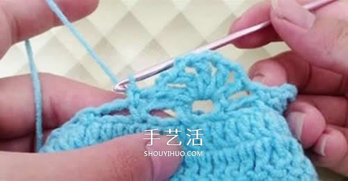 冬天看電視時保護(hù)腳 手工鉤針編織保暖襪教程 -  rpnrmr.com