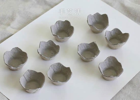 美麗的藍色花朵 用雞蛋托手工制作立體風信子 -  rpnrmr.com