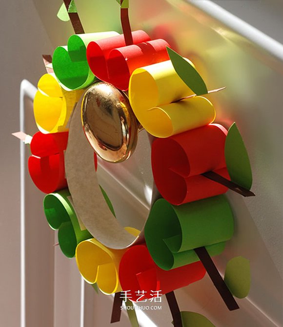 幼兒園手工蘋果的做法 簡單卡紙制作小蘋果 -  rpnrmr.com