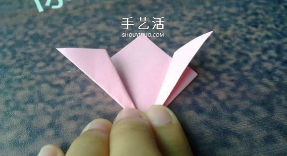 肯定學(xué)得會(huì)！超簡單五瓣櫻花的折紙方法步驟 -  rpnrmr.com