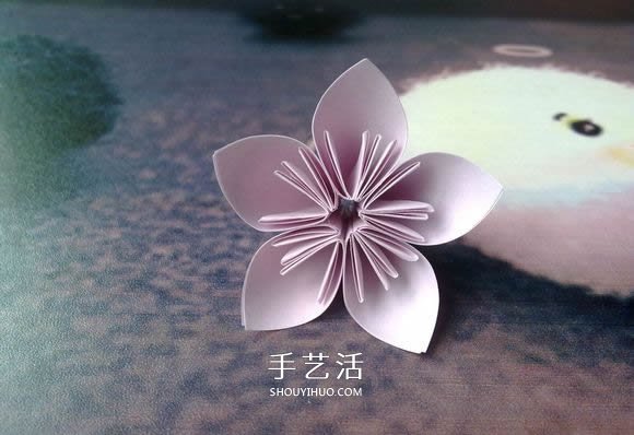 肯定學(xué)得會(huì)！超簡單五瓣櫻花的折紙方法步驟 -  rpnrmr.com