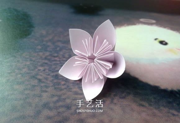 肯定學(xué)得會(huì)！超簡單五瓣櫻花的折紙方法步驟 -  rpnrmr.com