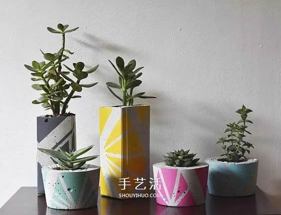 用水泥制作花盆的過程 簡(jiǎn)單還帶有治愈效果！ -  rpnrmr.com