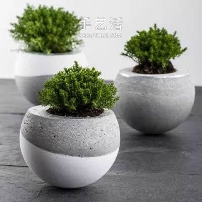 用水泥制作花盆的過程 簡(jiǎn)單還帶有治愈效果！ -  rpnrmr.com